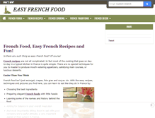 Tablet Screenshot of easy-french-food.com